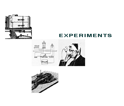 This section presents typical experiments carried out in nineteenth century's life sciences.